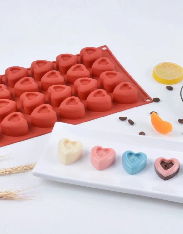 molde silicona corazon bombón