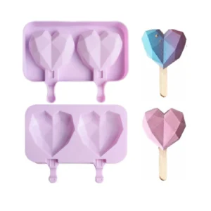 molde silicona paleta corazon