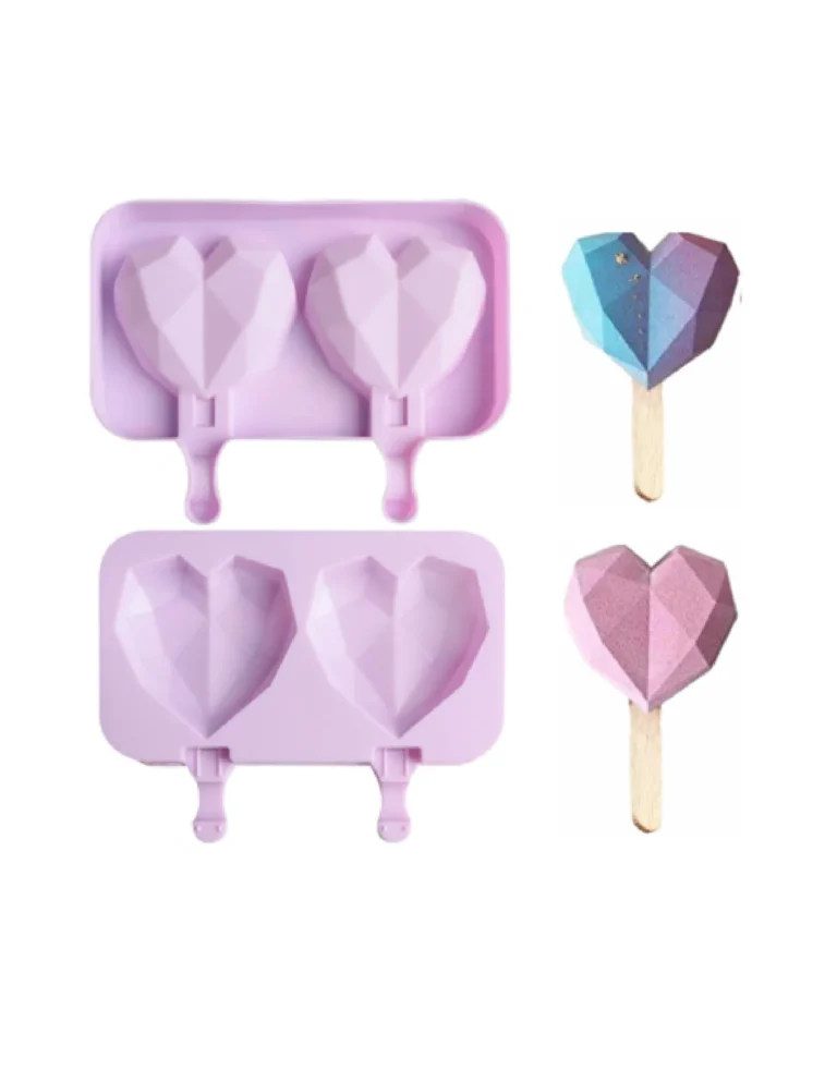 molde silicona paleta corazon
