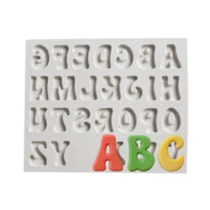 molde silicona letras vintage